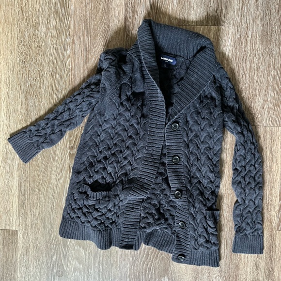 Lands end size small cable cardigan - Picture 1 of 4